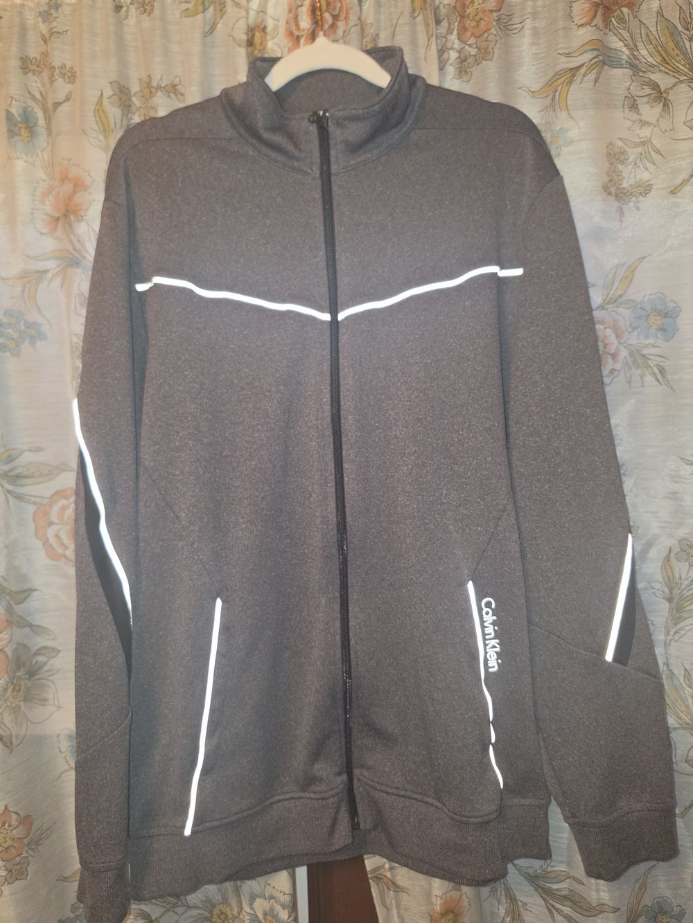 Calvin Klein Black Reflective Zip-Up Jacket